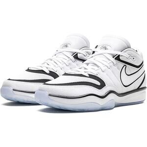 NWT NIKE Mens G.T. Hustle 2 Basketball Shoes ,White/Black-Size 12